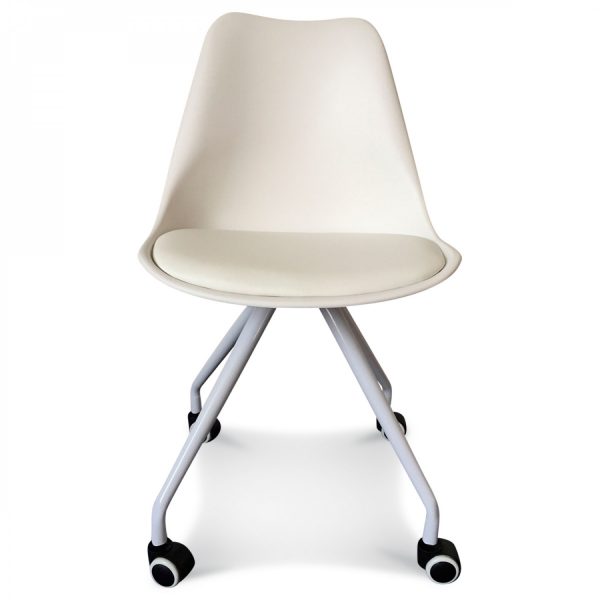 White scandinavian design office chair